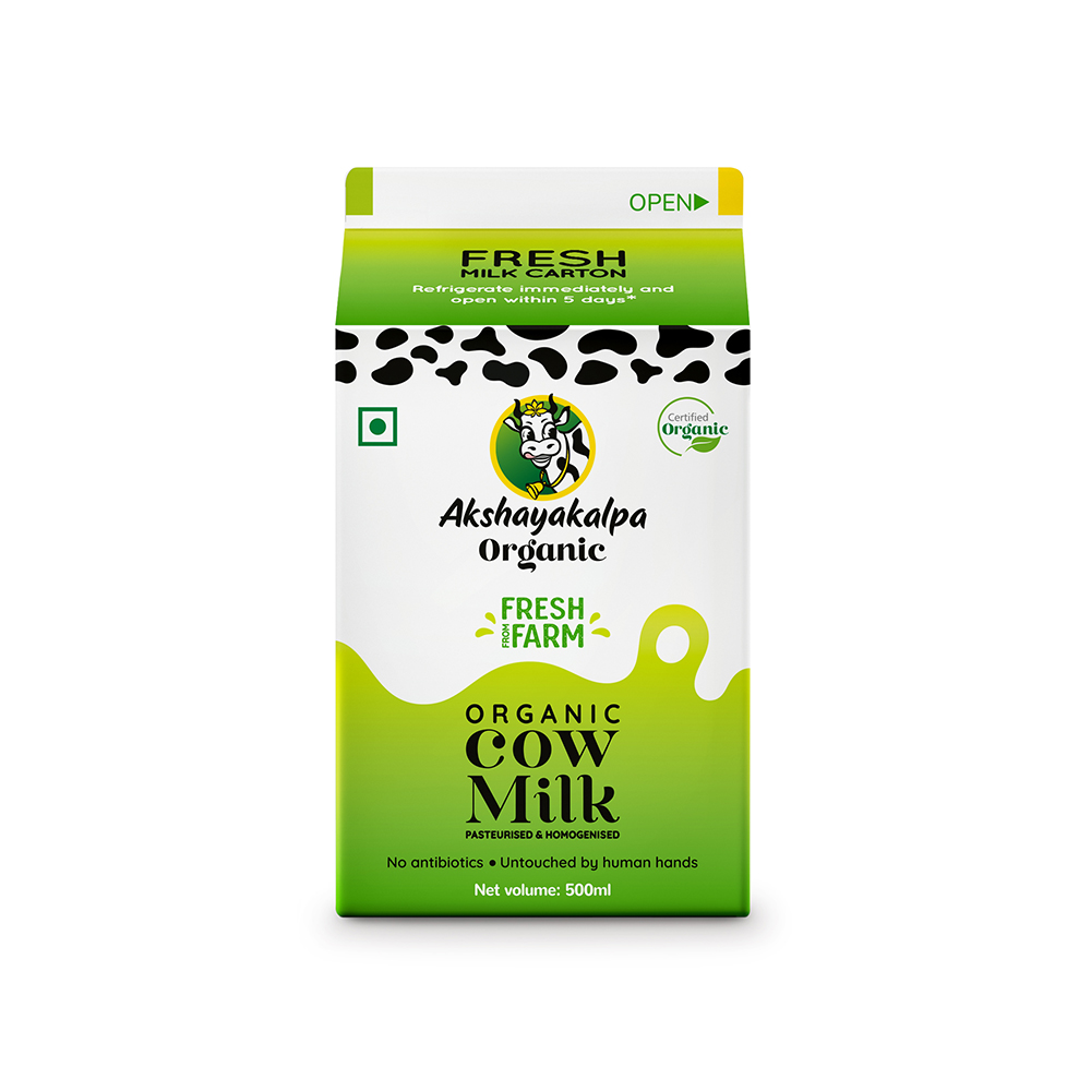 Akshayakalpa Organic Homogenized and Pasteurized Cow Milk