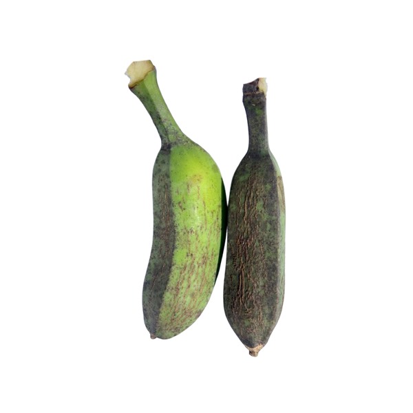 Organically Grown Raw Banana with Natural Marks on Skin